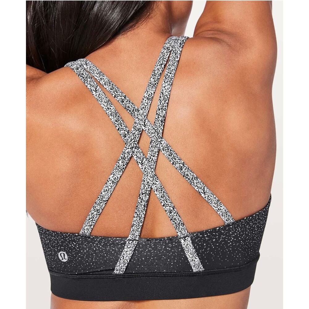 Lululemon Energy Bra (Ombre Speckle Stop Print) - Size 8 - Picture 7 of 7